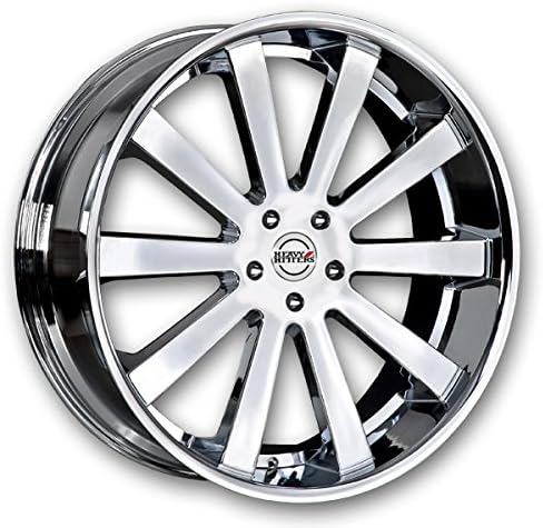 26" INCH HEAVY HITTERS HH10 CHROME WHEELS RIMS ONLY - LEXANI FORGIATO ASANTI GIOVANNA