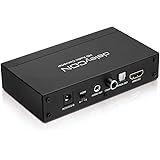 deleyCON HDMI Audio Extractor / Audio Splitter (+Converter) - Adapter/Wandler - HDMI zu HDMI + digitales 5.1 Toslink SPDIF + digitales Coaxial + analoge 3,5mm Klinke