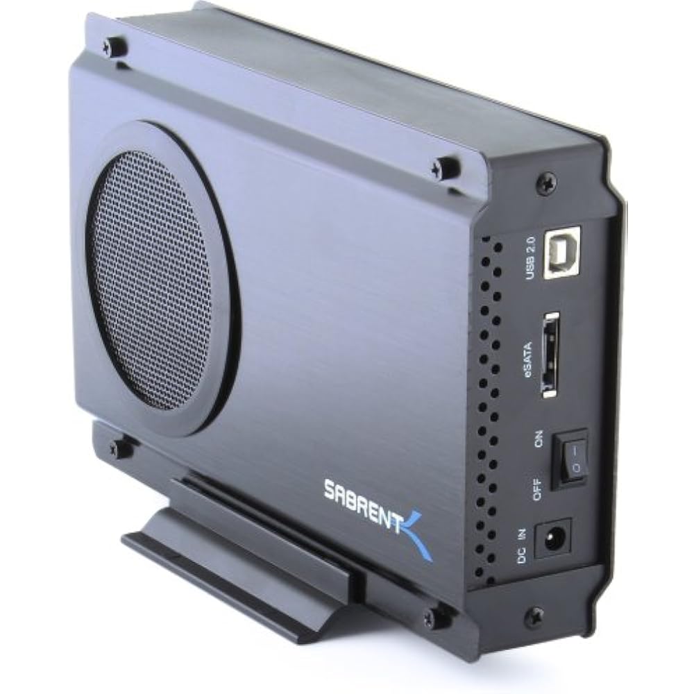Hard Drive Enclosure Case With Cooling Fan 3.5 Inch IDE Or SATA/SATA II