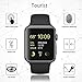 Tourist [3 Pack] Compatible for Apple Watch Tempered Glass Screen Protector 42mm Series 3/2 / 1, 9H Hardness, Anti-Fingerprint, Anti-Bubble Easy Installation [Only Covers The Flat Area (3 Pack)