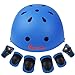 LANOVAGEAR Toddler Helmet for 3-8 Years Kids Helmet Knee Elbow Pads Wrist Guards Adjustable Bike Skating Skateboard Helmet for Kids