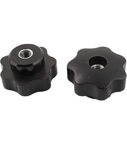 Uxcell 5-Pack M8x70mm Star Head Clamping Knobs – Screw-On Grip Handles For Machinery & DIY