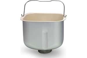 KBS Bread Maker Ceramic Pan, Bread Pan with Kneading Paddle for 2LB MBF010 Bread Machine, 5-Layer Crystal Metal Structure Bre