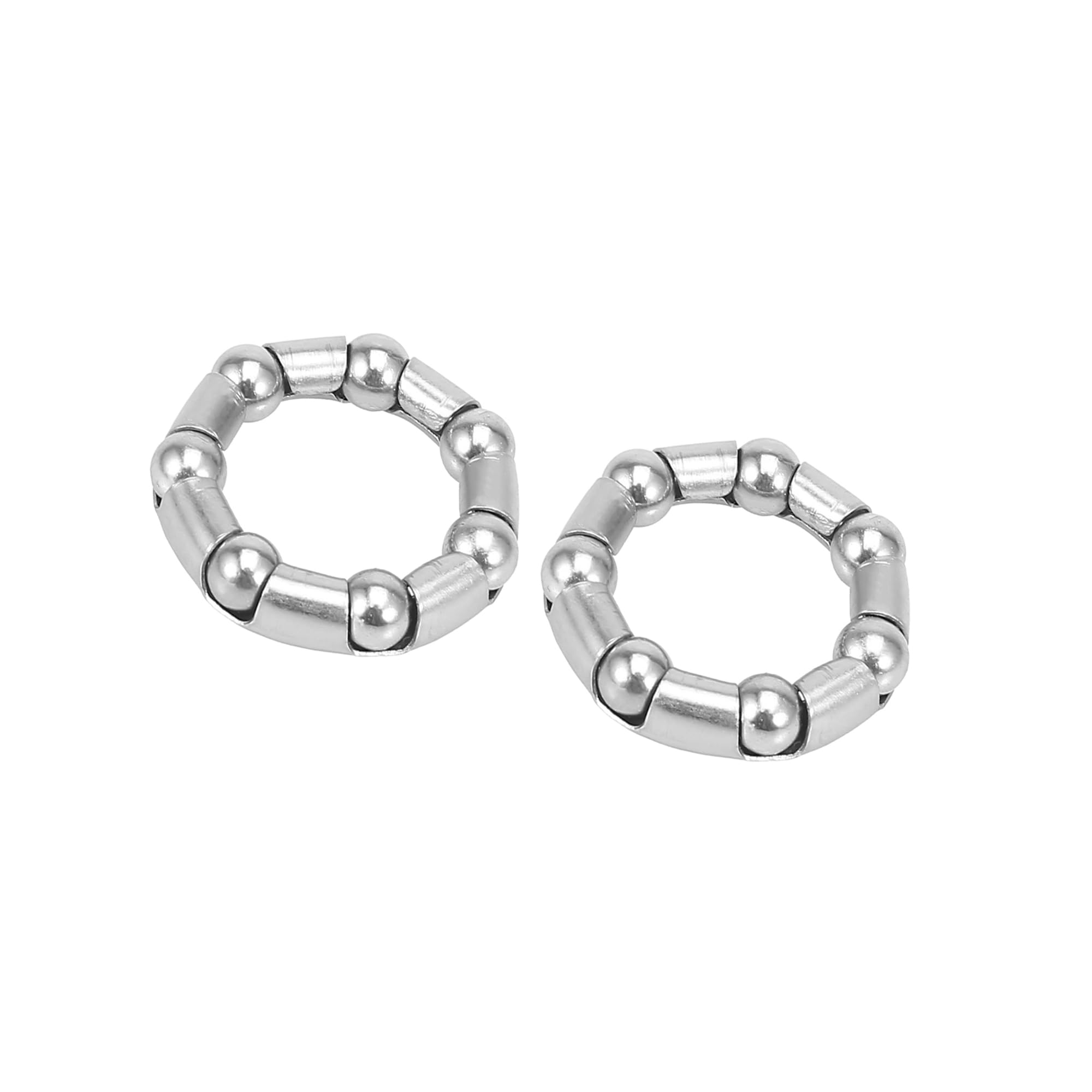 Hihaha 2pcs 37.6mm x 7 Bicycle Ball Bearings Crank Wheel Bearing Retainer Durable Material