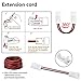 Nexillumi L Shape 2-pin 8mm Width LED Strip Connectors Angle Adjustable(90-180 Degrees) for 3528/2835 LED Strip Lights (10Pcs)