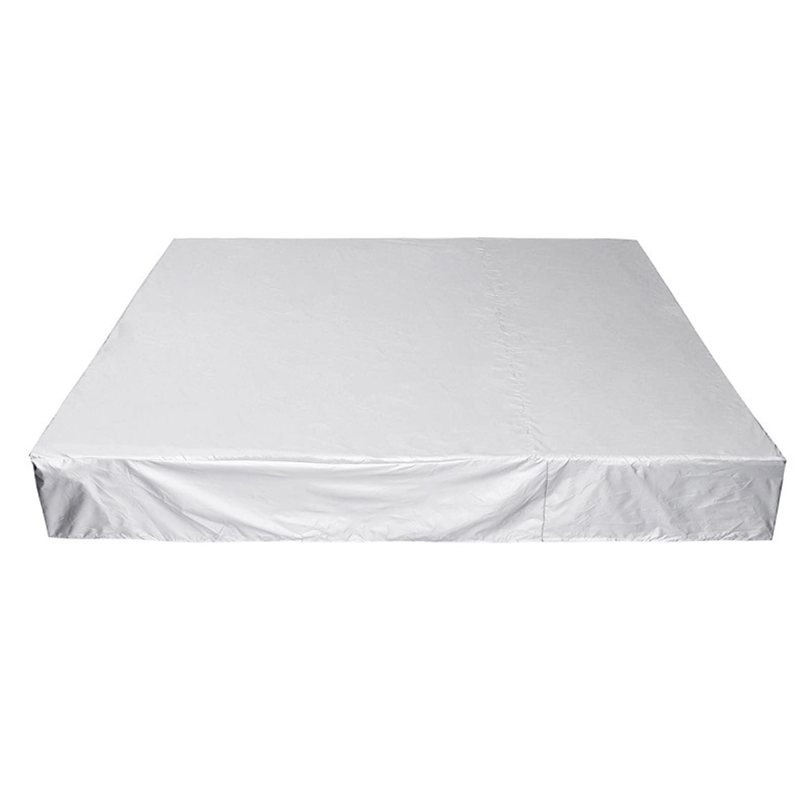 Outdoor Square Hot Tub Cover, 210D Oxford Fabric SPA Bath Pool Cover, UV Resistant Waterproof SPA Swimming Pool Bathtub Cover, 231x231x30cm, Silver
