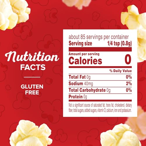 ORVILLE REDENBACHER’S POPCORN SEASONING, MOVIE THEATER BUTTER FLAVOR, 2.4 OZ.