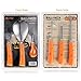 IBASETOY Halloween Pumpkin Carving Kit - Professional Stainless Steel Pumpkin Carving Tools Set for Kids and Adults, Easily Carve Sculpt Halloween Jack-O-Lanterns (with Carrying Bag) (Orange-6pcs)