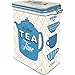 Nostalgic-Art Retro tea tin box, 44 oz, Tea – Gift idea for your home, metal clip top can, vintage design