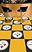 FANMATS NFL Pittsburgh Steelers Nylon Face Team Carpet Tiles