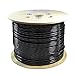 Dripstone CAT6 Ethernet Cable 1000ft Bulk Network LAN Wire 23AWG Solid CCA UTP 550MHz High-Speed Internet, Pull Box, Cat6 Bulk, Stable Connectivity - Black Bean