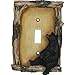 Rivers Edge Products Rivers Edge Products Standard Light Switch Cover Plate - Single Toggle - Poly-Resin Decorator Wall Switch Plate Cover with Screws - Hand-Painted Wall Decor for Home, Cabin,