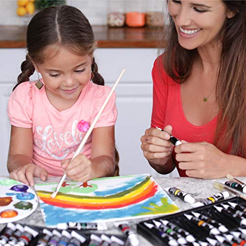 image for Zenacolor ⭐ Acrylic Paint Set, 24 Acrylic Paints, 24 Tubes of 0.4 oz