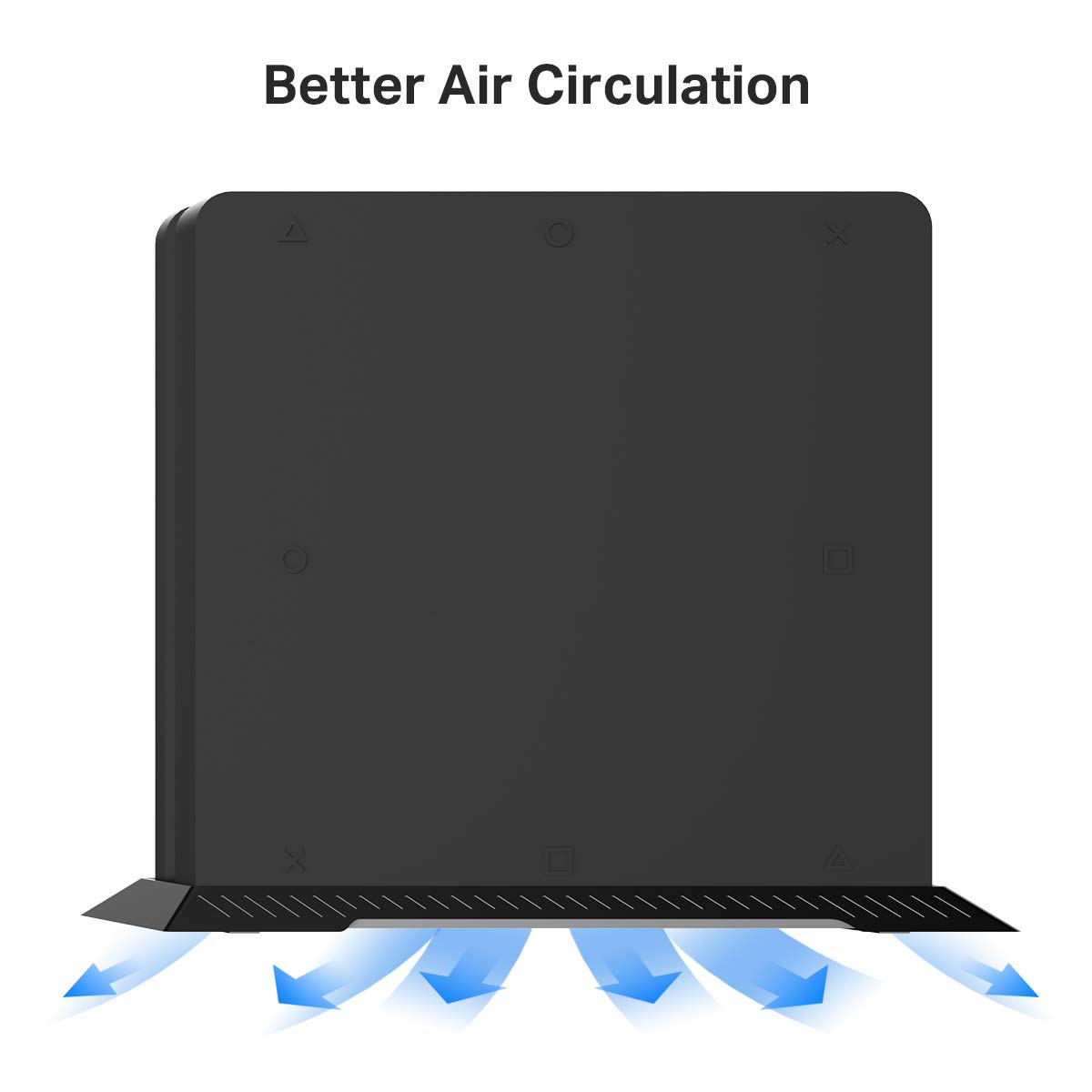 Kootek Vertical Stand for PS4 Slim, with Airflow Vents & Non Slip Feets