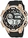 Armitron Sport Men's 40/8347BRG Rose Gold-Tone Accented Digital Chronograph Matte Black Resin Strap Watch