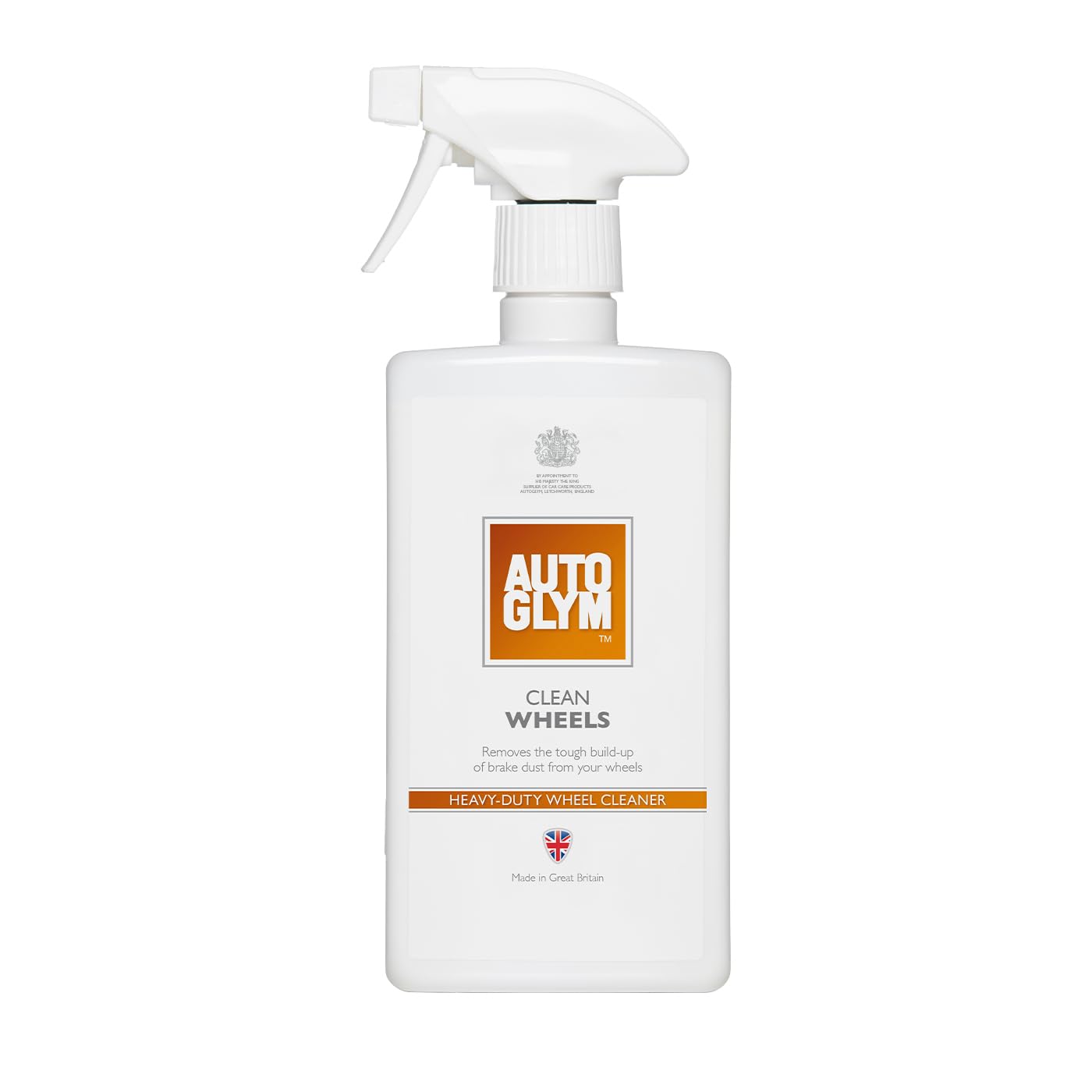 Autoglym Clean Wheels, 500ml - Car Wheel Cleaner - Heavy Duty Traffic Film Remover for Dirt, Brake Dust, Metal Contaminants - Alloy Wheel Cleaner, Concentrated Brake Cleaner for Tyres