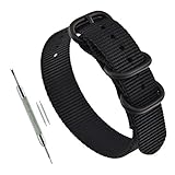 Thick Nylon Watch Band Replacement 3 Rings (18mm 19mm 20mm 21mm 22mm 23mm 24mm)