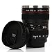 Mango Spot Best Camera Lens Thermos Stainless Steel Cup/ Mug for Coffee or Tea, Black with Thumb Slider Lid