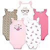 Hudson Baby Unisex Baby Cotton Sleeveless Bodysuits, Summer Fun, 6-9 Months Hudson Baby Unisex Baby Cotton Sleeveless Bodysuits, Summer Fun, 6-9 Months