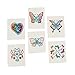 Fun Central 72ct 2 Pack of Rainbow Glitter Temporary Tattoos For Kids, Temporary Stickers For Kids Girls, Rainbow Temporary Tattoos, Xmas Kids Goodie Bag Favors - Assorted
