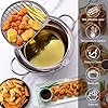 Deep-Fryer-Pot304-Stainless-Steel-with-Temperature-Control-and-Lid-Japanese-Style-Tempura-Fryer-Pan-Uncoated-Fryer-Stainless-Steel-Cookware-Gas-Stove-Silver-20cm79inch Deep Fryer Pot,304 Stainless Steel with Temperature Control and Lid Japanese Style Tempura Fryer Pan Uncoated Fryer…