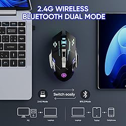 Wireless Gaming Mouse Bluetooth Mouse RGB