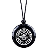Magic Human Secret Seal of Solomon Pendant - Supernatural Gemstone - Key of The King Medallion - Pentagram Necklace - Evil Ey
