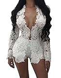Bigyonger Women's Sexy Open Front Lace Coat Shorts Blazer Suit Two Pieces Outfits