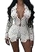 Bigyonger Women's Sexy Open Front Lace Coat Shorts Blazer Suit Two Pieces Outfits