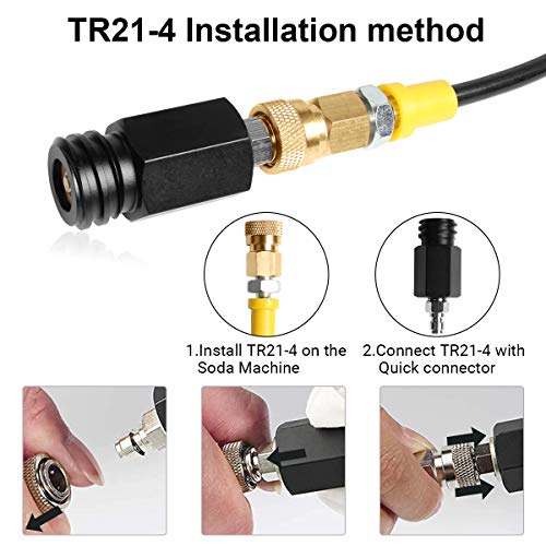 Co2 for Sodastreama Adapter 60 inch Paintball Co2 Refill Adapter