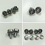 Maserati Logo Laser Engraved Steel Metal Screw Cap for License Plate Frame Set of 4 Anti Theft or Removable Style