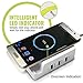 USB Charger & Fast Wireless Charging Station, Qi Charger Pad Dock For Samsung Galaxy S8, S7 Edge, S6, S6 Edge, Google 6P Huawei P9 & All Qi-Enabled Devices (White)