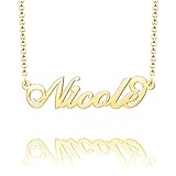 Q&Locket Nicole Name Necklace Personalized