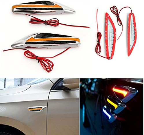 CHAMPLED 1 Pair Universal Blade LED Car Steering Light Fender Turn Signal Side Light TOYOTA LEXUS ACURA NISSAN MITSUBISHI SUBARU MAZDA