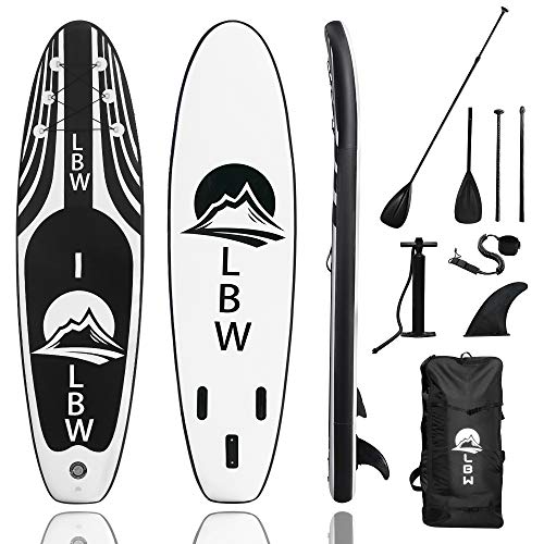 LBW Inflatable Stand Up Paddle Board with Premium SUP Accessories