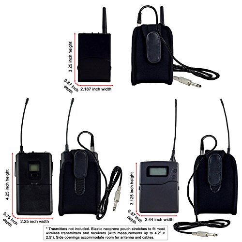Neoprene Wireless Transmitters and Receivers Pouch/Holder/Holster for