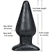 Doc Johnson Platinum Premium Silicone - The Super Big End - 5.5 in. Long and 2.3 in. Wide - Large Silicone Butt Plug with Flared Safety Base - Advanced Anal Toy - Charcoal