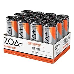 ZOA+ Pre-Workout Sugar-Free Energy Drink, Orange