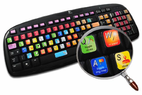 NEW ADOBE IMAGEREADY KEYBOARD LABELS SHORTCUTS FOR DESKTOP, LAPTOP AND NOTEBOOK