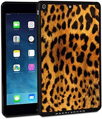 iPad 9.7 Inch 2018 Case,iPad Air 2 Case,Rossy Shockproof Hard Shell Rubber Bumper Protective Case with Leopard Print Pattern Pattern and Kickstand for Apple iPad 9.7 Inch 6th Generation