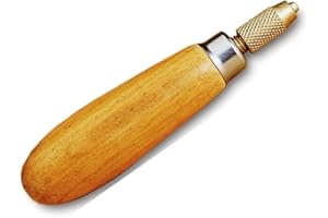 Grobet USA Wood Needle File Handle for holds 5-1/2” 14cm Needle Files