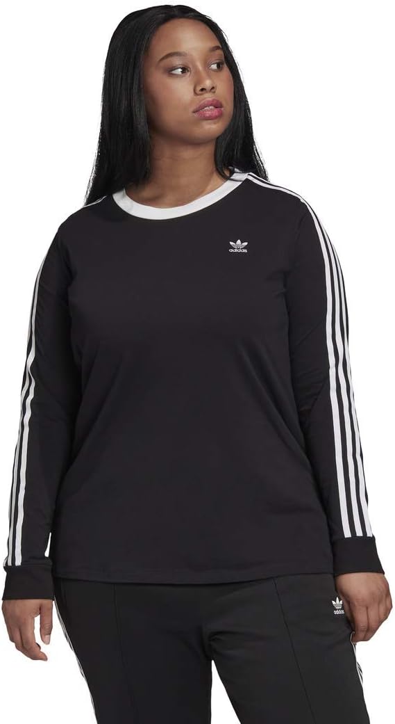 adidas long sleeve black and white