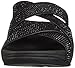 FitFlop Women's Slinky Rokkit Criss-Cross Slide Sandal, Black, 7 M US