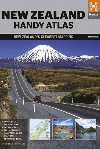 New Zealand Handy Atlas Hema Ring Bound by Hema Maps Pty.Ltd