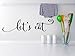 Let's Eat Black Vinyl Decal (20
