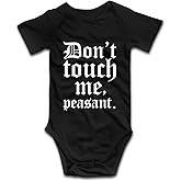 DOQOSESHY Don't Touch Me Peasant-Baby Outfit Boys Girls Romper Short Sleeve/Sleeveless/Long Sleeve Bodysuit