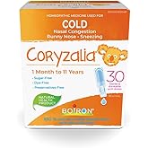 Boiron Coryzalia, 30 Doses. Baby Cold Relief Drops for Sneezing, Runny Nose, and Nasal Congestion, Non-drowsy, Sterile Single