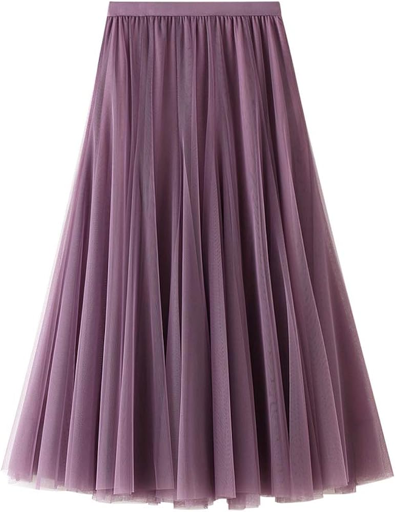 Women's Long Tulle Skirt A Line Tulle Skirts One Size Elegant Wedding
