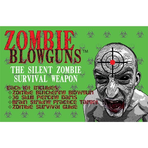 36" Zombie .40cal blowgun - MADE-IN-USA, Green