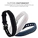 Huishang Flex 2 Accessory Bands for Fitbit Flex 2, with Chrome Claspor Soft Silicone Bracelet Strap,Wrist Band Adjustable Repalcement (Black,White,Navy)